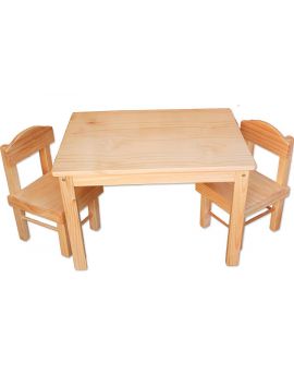 Rectangular Wooden Table and 2 Chairs (Store Pick Up Only!)