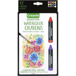 Crayola Signature Watercolour Crayons 12 Pack