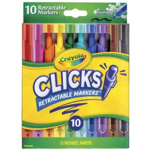 Crayola Clicks Retractable Marker 10pc