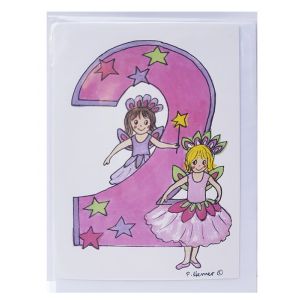 Age 2 Petal & Blossom Birthday Card