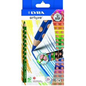 Lyra Groove Jumbo Coloured Pencils (10pc)
