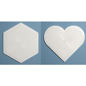 Hama Large Board Heart & Hexagon