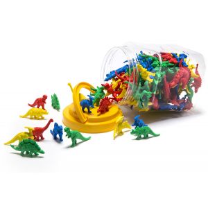 Dinosaur Counters in Jar Of 64pc