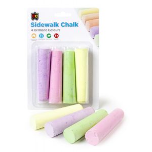 Sidewalk Chalk Fluro 4pc