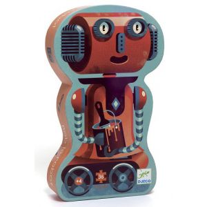 Bob The Robot Silhouette Puzzle 36pc
