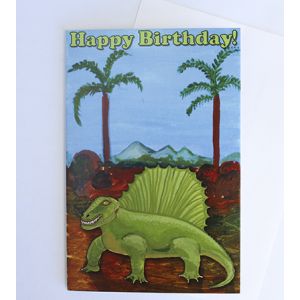 Dimetrodon Birthday Card