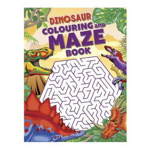Dinosaur Colouring Maze Book