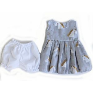 Doll's Clothes Medium Summer Dress with Bloomers for 40cm doll