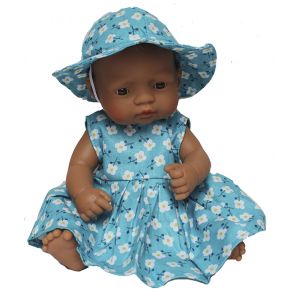 Doll's Clothes Summer dress with hat