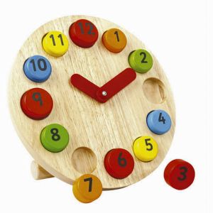 Pintoy Wooden Teaching Clock 