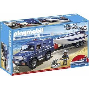 Playmobil - Police Truck With Speedboat 5187