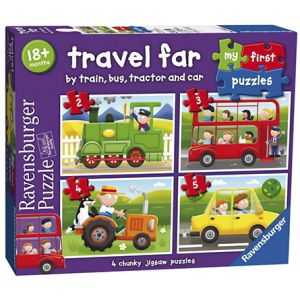Ravensburger - My First Puzzles - Travel Far (4 puzzles)