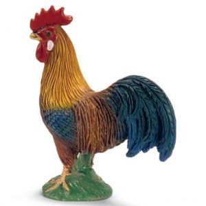schleich rooster colourful